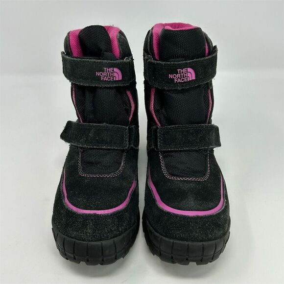 The North Face Girls' Winter Boots Size 6 Black and Pink Waterproof Insulated - Picture 5 of 15